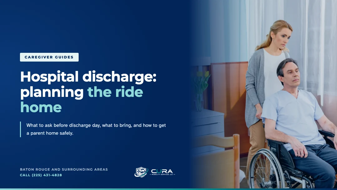 Hospital discharge: how to plan the ride home for a parent